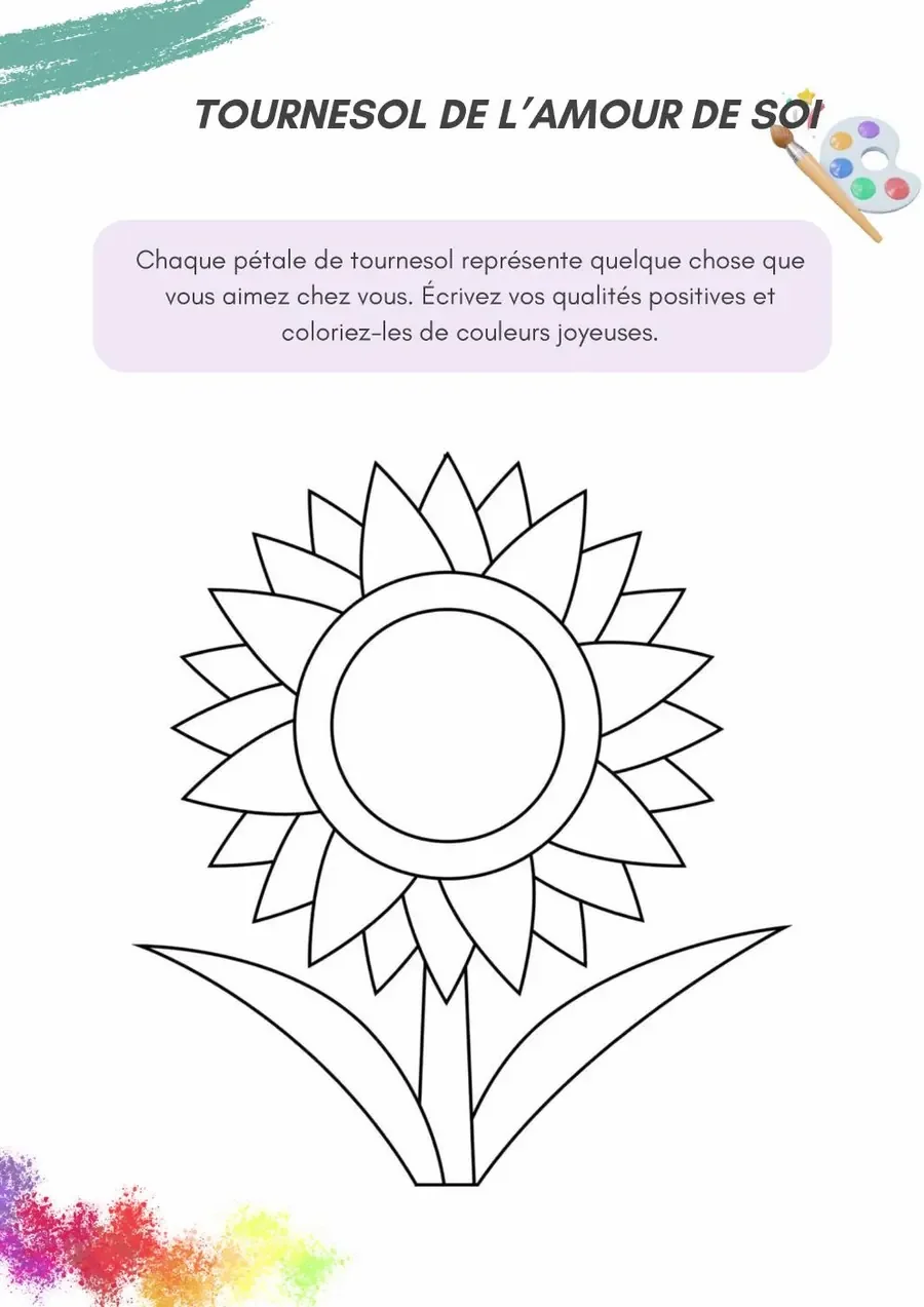 Exemplo real do manual: Girassol da autoestima